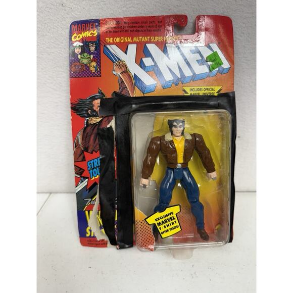 1994 ToyBiz Marvel X-Men WOLVERINE STREET CLOTHES Action Figure - Picture 6 of 6